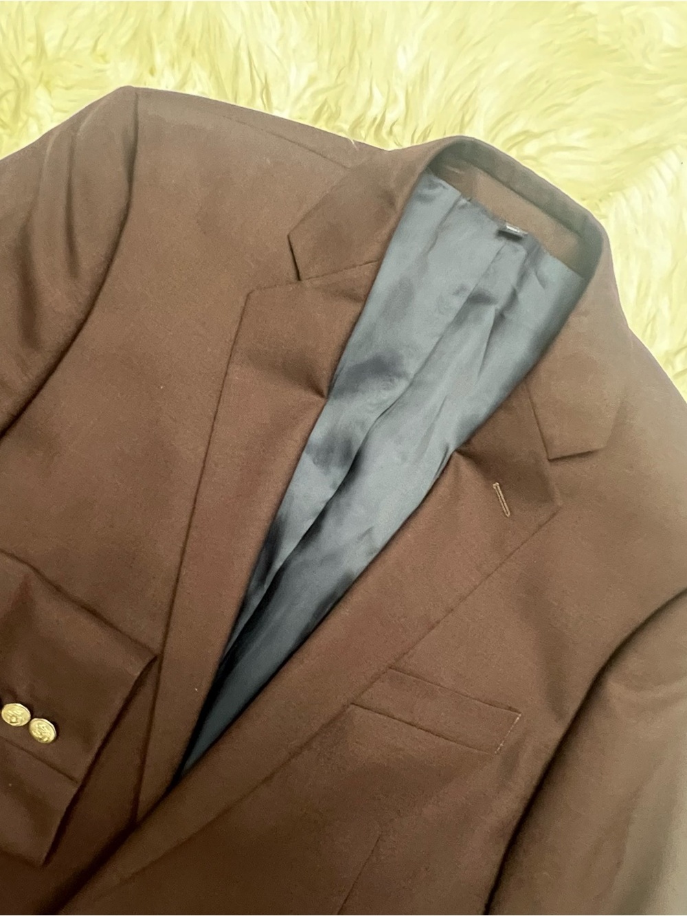 J. Crew Brown Wool Single-Breasted Blazer Thompson